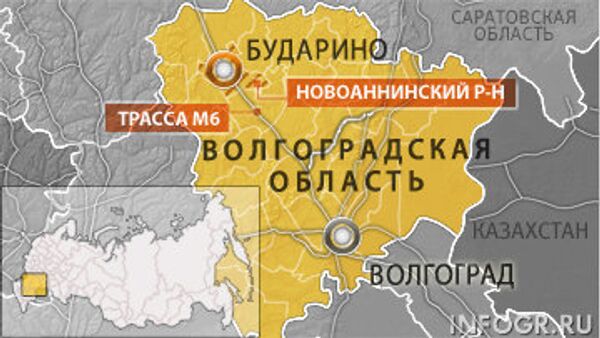 В Волгоградской области столкнулись маршрутка и КамАЗ, есть погибшие
