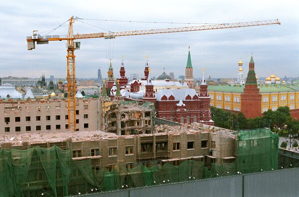 Реконструкция здания  гостиницы Москва. Архив