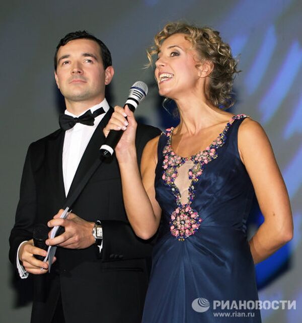 Ксения Алферова и Егор Бероев на открытии кинофестиваля стран АТР Меридианы Тихого во Владивостоке