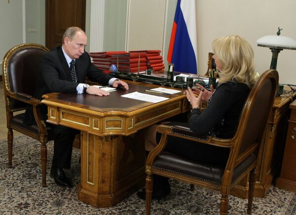 Премьер-министр РФ встретился с министром здравоохранения и социального развития РФ