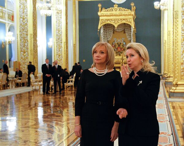 Супруги президентов России и Латвии Светлана и Лилита