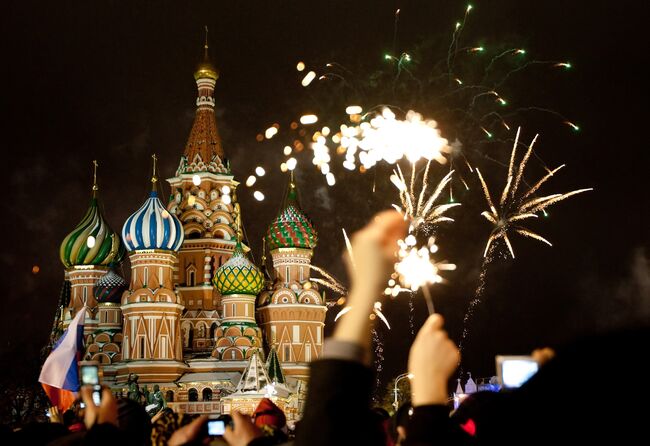 Встреча Нового года в центре столицы. Архив