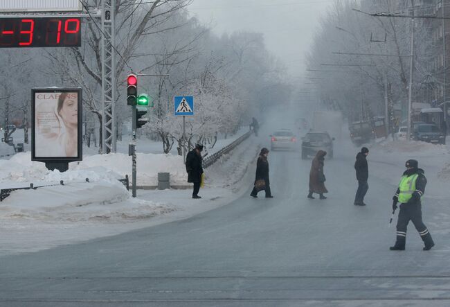 Морозы в Новосибирске