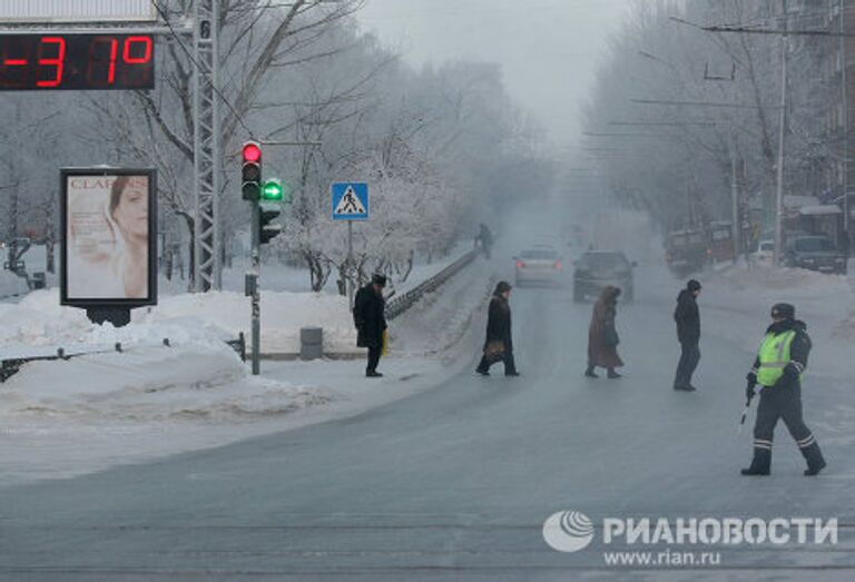 Морозы в Новосибирске