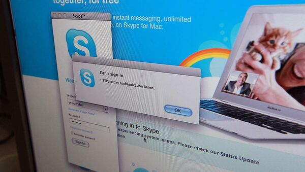 Сбой в работе Skype. Архивное фото