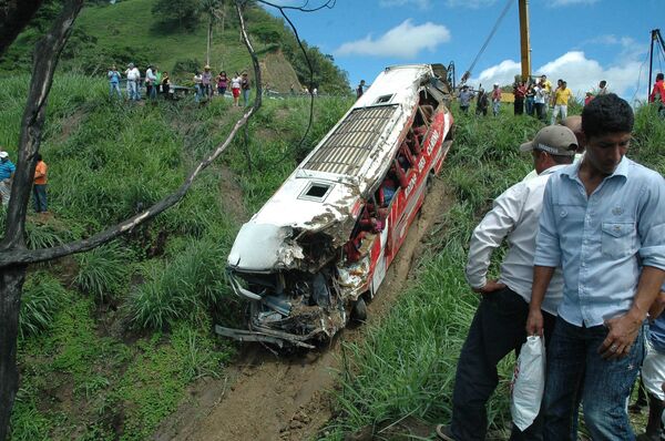 Авария автобуса в Эквадоре