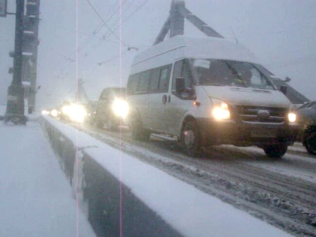  Москву накрыла метель