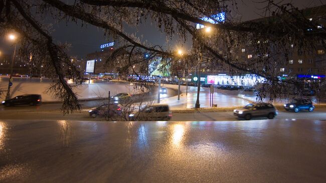 Гололед в Москве