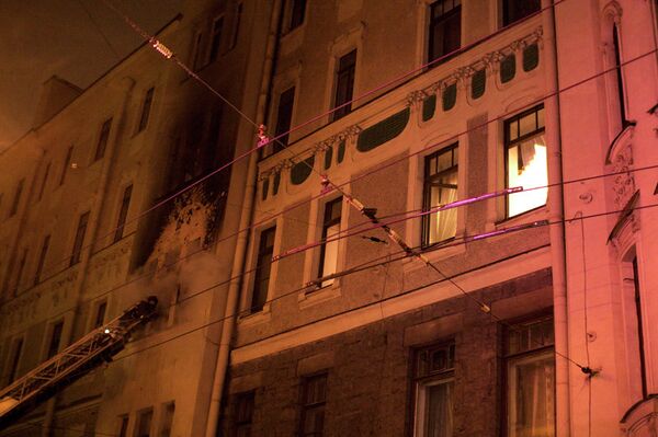 Пожар в Петербурге