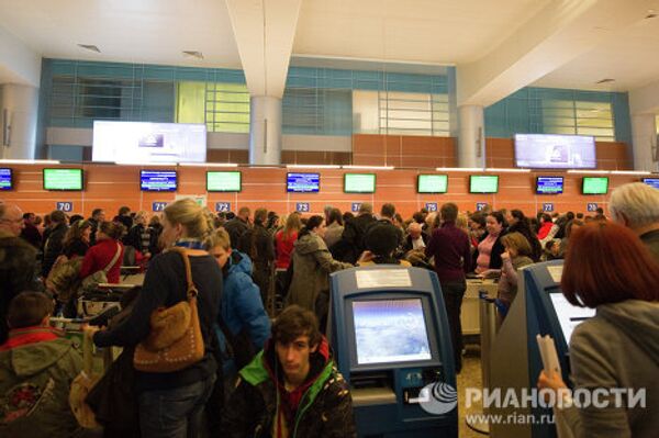 Задержка авиарейсов в аэропорту Шереметьево