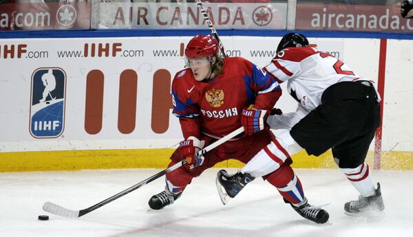Молодежная сборная России проиграла канадцам на ЧМ по хоккею