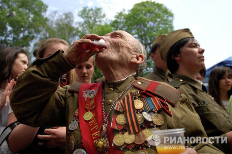 Празднование Дня Победы в Москве