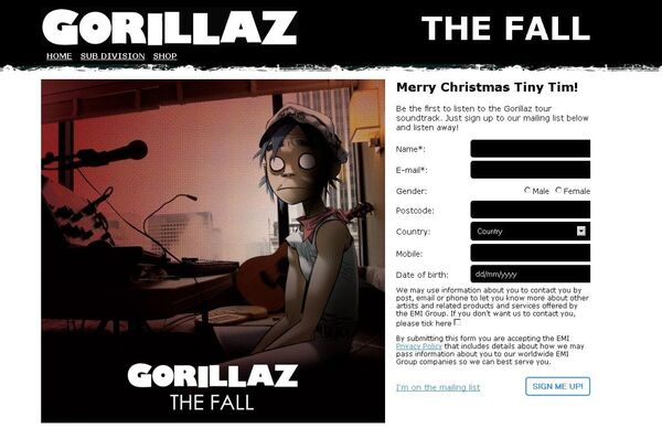 Альбом The Fall группы Gorillaz, записанный на iPad 
