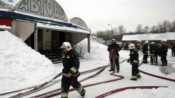 Пожар в цирке-шапито в Санкт-Петербурге. Архивное фото