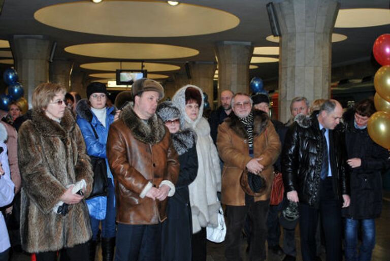 Пуск поезда-музея в Новосибирском метро