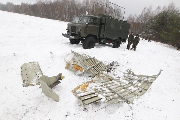 Крушение военного самолета Ан-22 в Тульской области