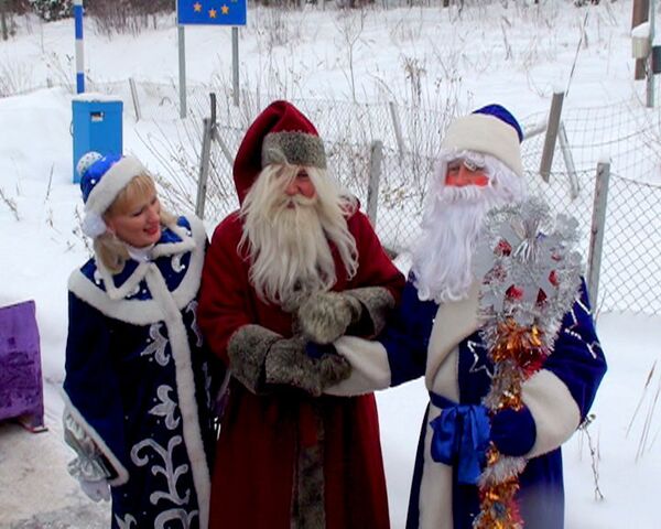 Дед Мороз и Йоулопукки бегали наперегонки на российско-финской границе