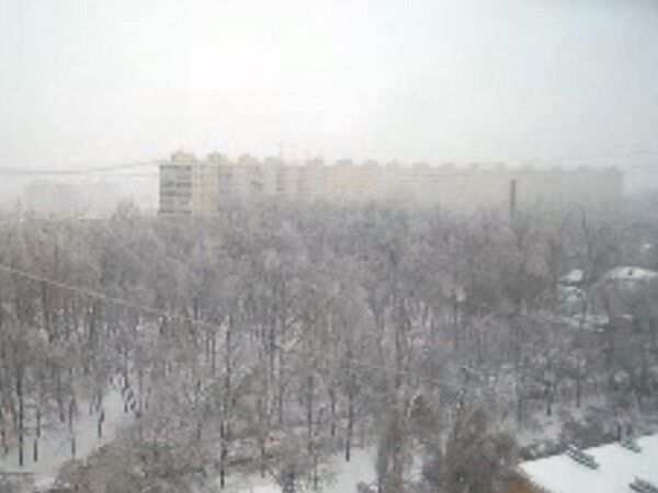 На юго-восток Москвы обрушился буран 