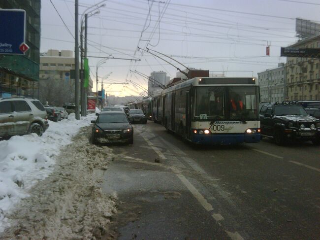 Движение на улицах Москвы. Архив