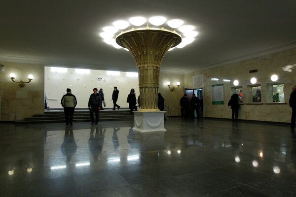 Открытие вестибюля станции метро Сокол после реконструкции