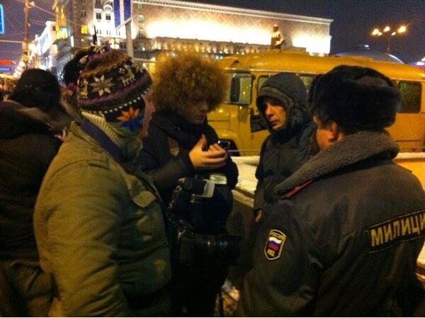 Ситуация на Триумфальной площади в Москве