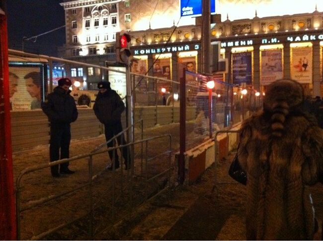 Ситуация на Триумфальной площади в Москве