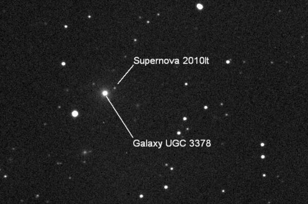 Сверхновая SN2010lt, открытая Кэтрин Грэй