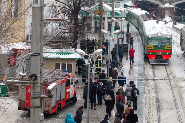 Пожар в кафе на Белорусском вокзале