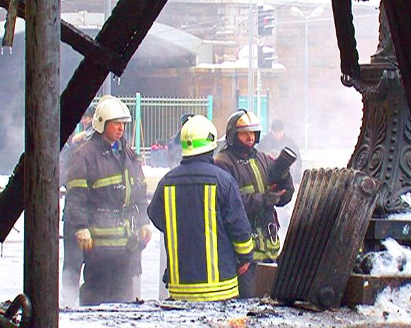 Пожарные быстро потушили возгорание в здании Белорусского вокзала