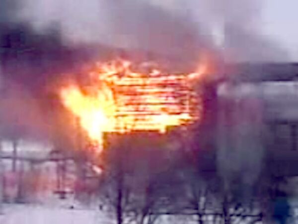 Пожар в магазине ИРБИС в Иваново 
