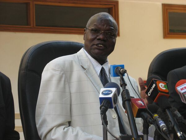 Председатель бюро по проведению референдума на юге Судана Чан Рик Мадут. Архив