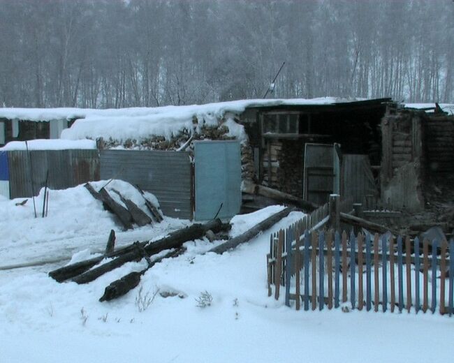 Пожар в Кормиловском районе Омской области 