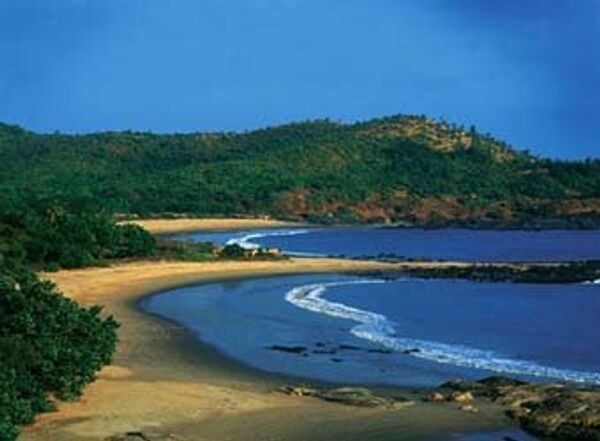 Пляж на севере штата Карнатака (Индия)