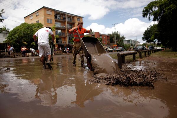 Последствия наводнения в Австралии 