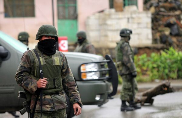 Перестрелка в Мексике между военными и бандитами. Архив