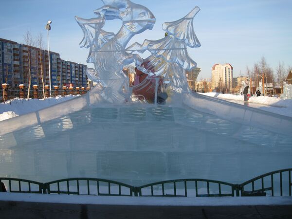 Ледяные скульптуры в Сургуте