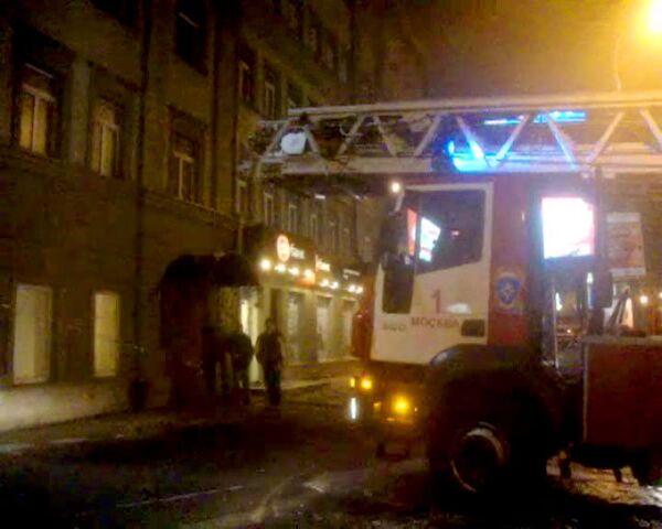 Площадь пожара в офисе в центре Москвы составила 15 квадратных метров 