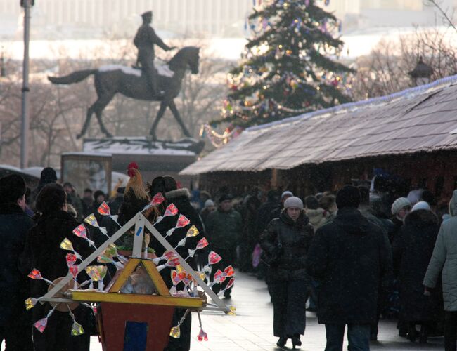 Зимняя ярмарка в Москве. Архив