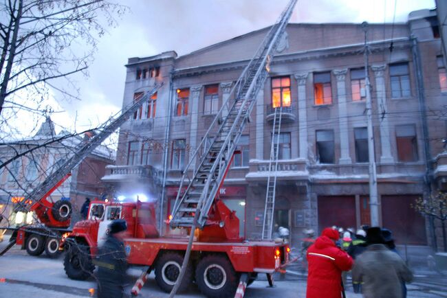 Пожар в Красноярске