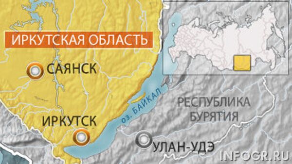 Иркутская область, карта