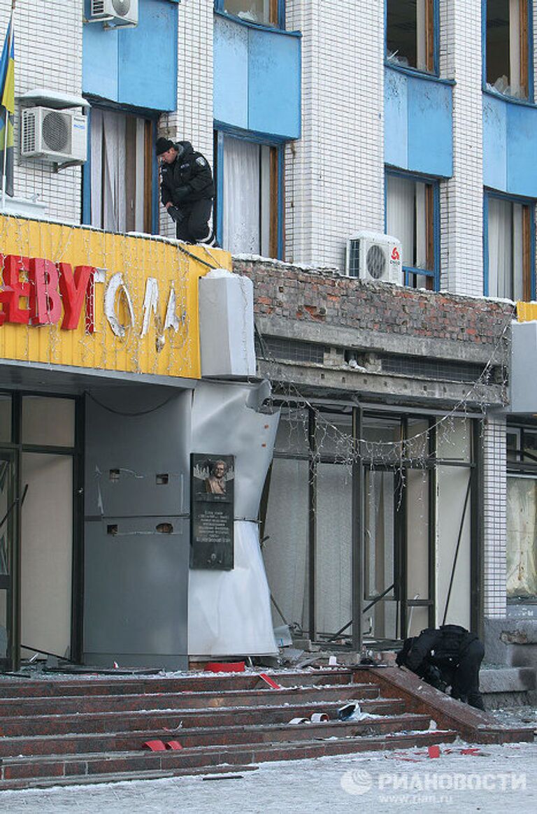 Взрыв в городе Макеевка 