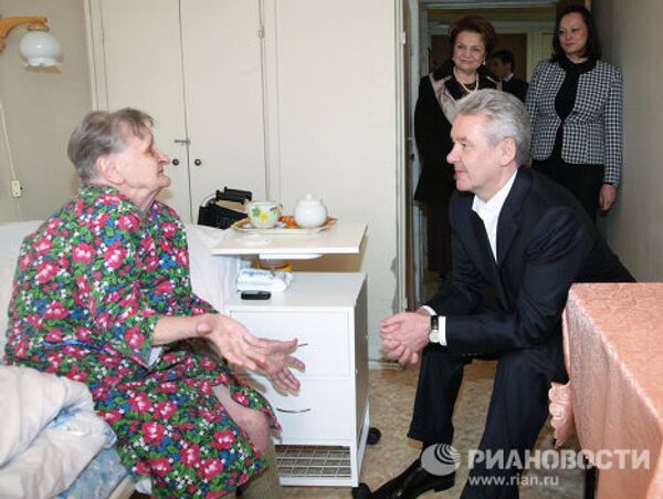 Мэр Москвы Сергей Собянин посетил пансионат для ветеранов труда на севере столицы