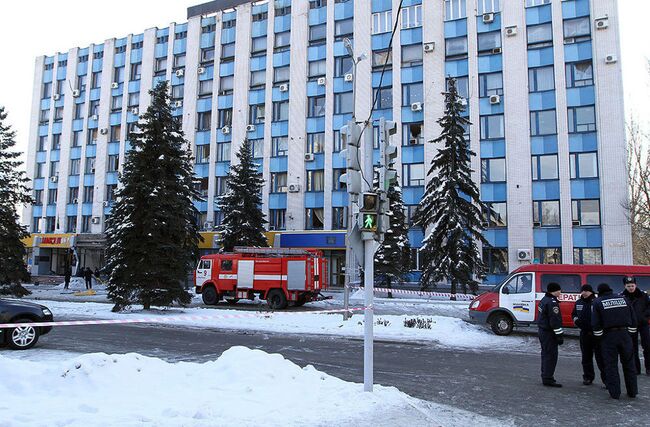 Взрыв в городе Макеевка 