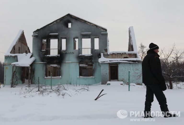 В деревне Моховое в Луховицком районе, которая была полностью переселена после летних пожаров