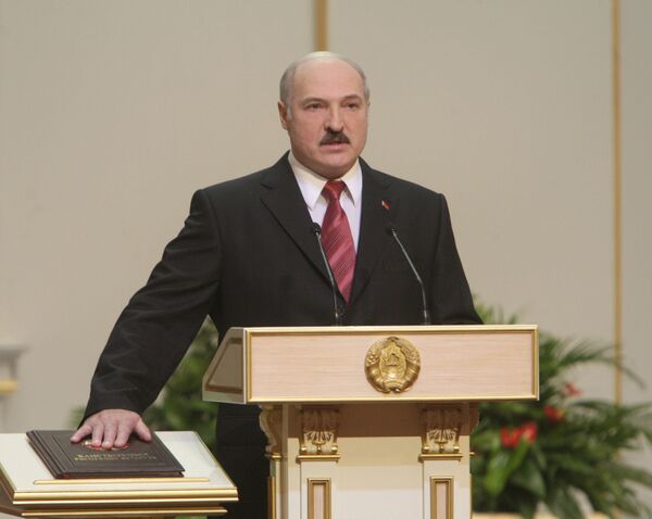 Инаугурация вновь избранного президента Белоруссии Александра Лукашенко