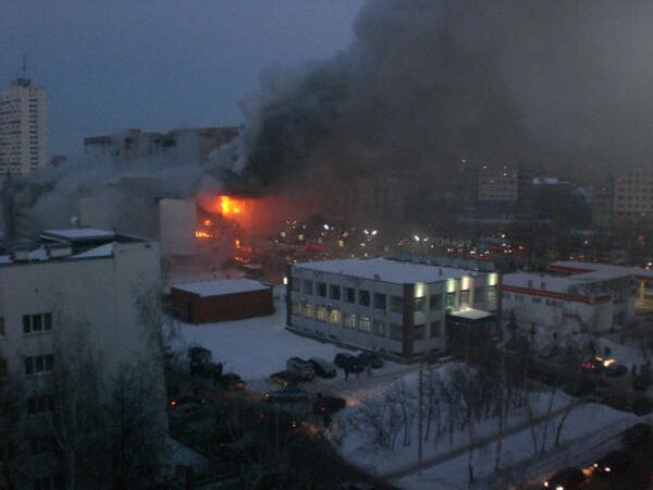 Пожар произошел в субботу в торгово-развлекательном центре Европа в Уфе.