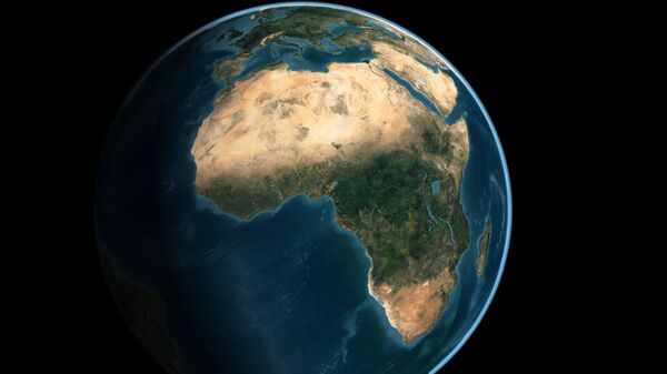 Африканский континент. Фото из космоса