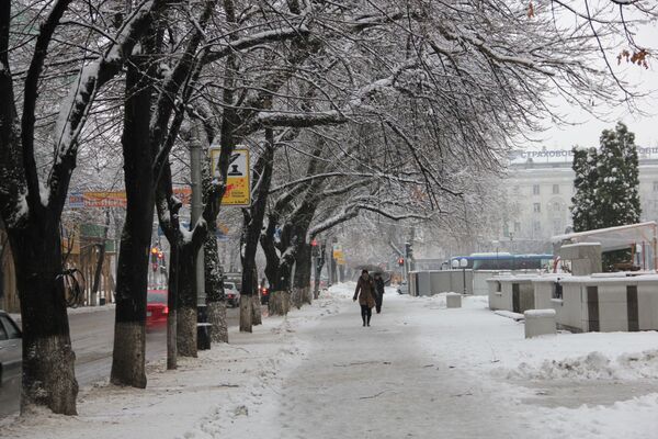 Снегопад в Краснодаре. Архив