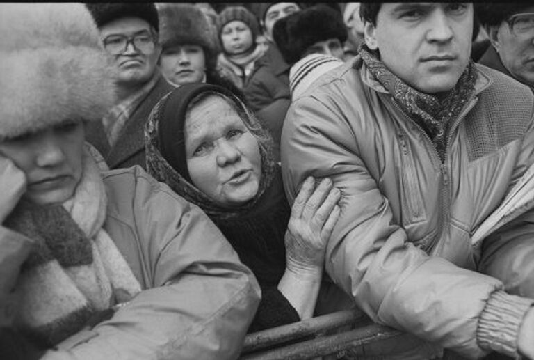 Митинг за отмену 6-й статьи Конституции СССР. Москва, февраль 1990