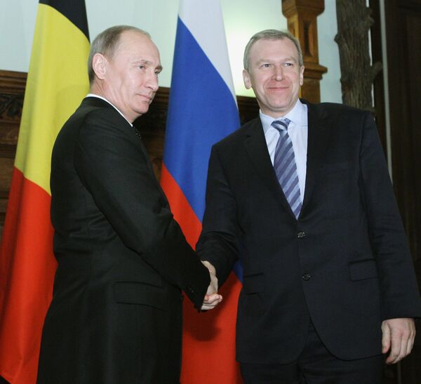 Встреча премьер-министра РФ Владимира Путина и Ива Летерма